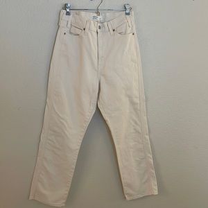 Signature Levi Strauss Heritage High Rise Straight Women’s White